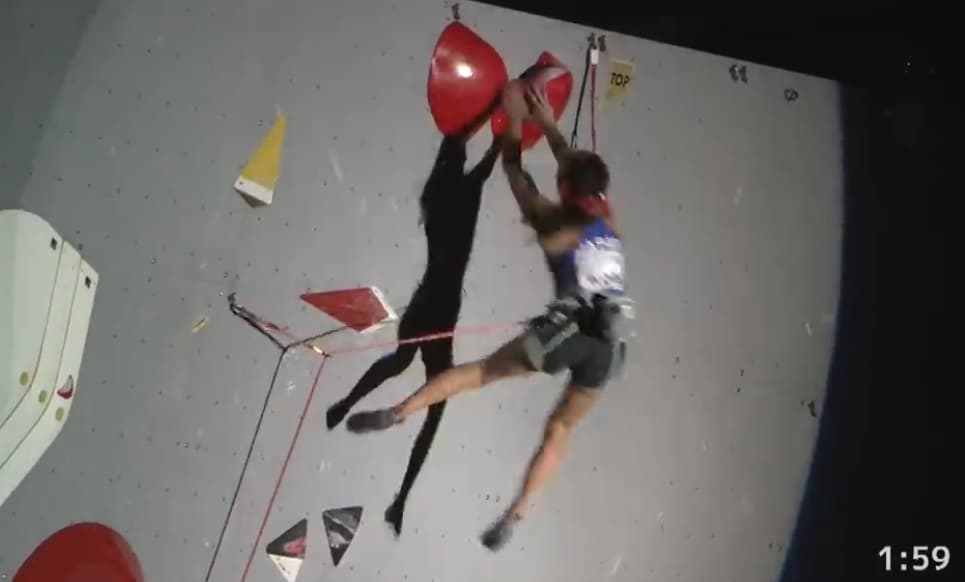 Akiyo Noguchi Fall Lead Final IFSC-Combined-Climbing-World-Championships