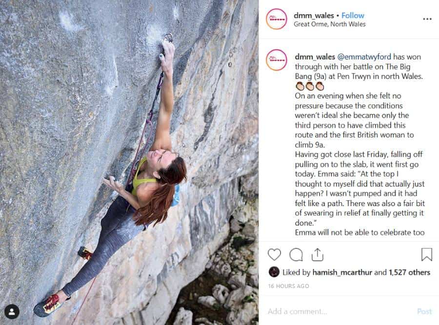 Emma Twyford First British Woman To Climb 9a "The Big Bang"