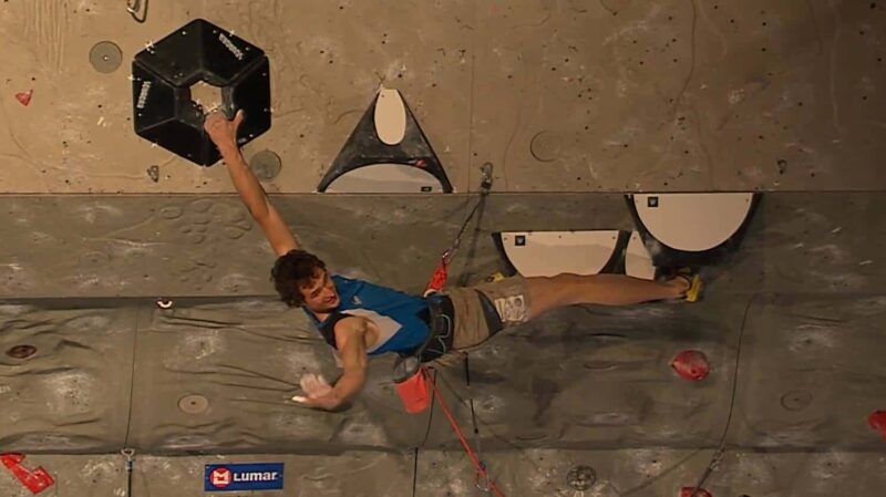 Adam Ondra cheers