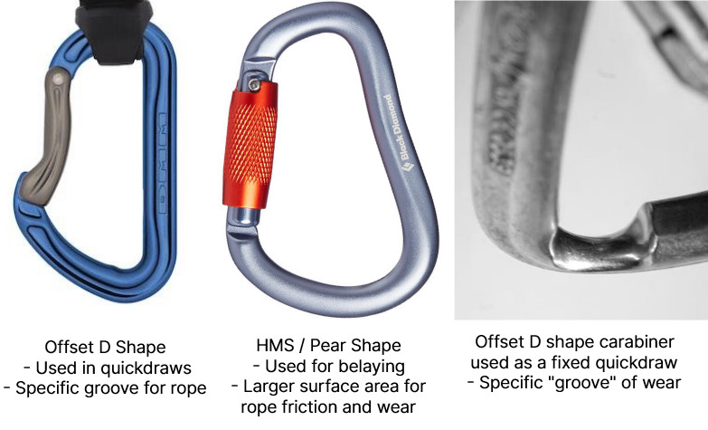 Best Belay Carabiner - Belay Carabiner Shape and Wear