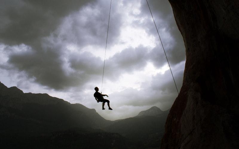 How Do Climbers Get Back Down - Lowering