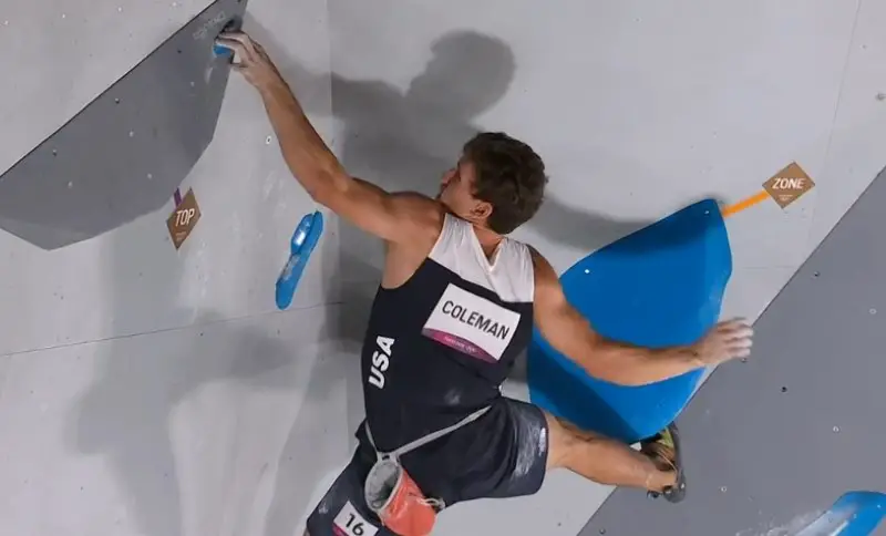 Mens Olympic Climbing Final Results - Nathaniel Coleman Bouldering