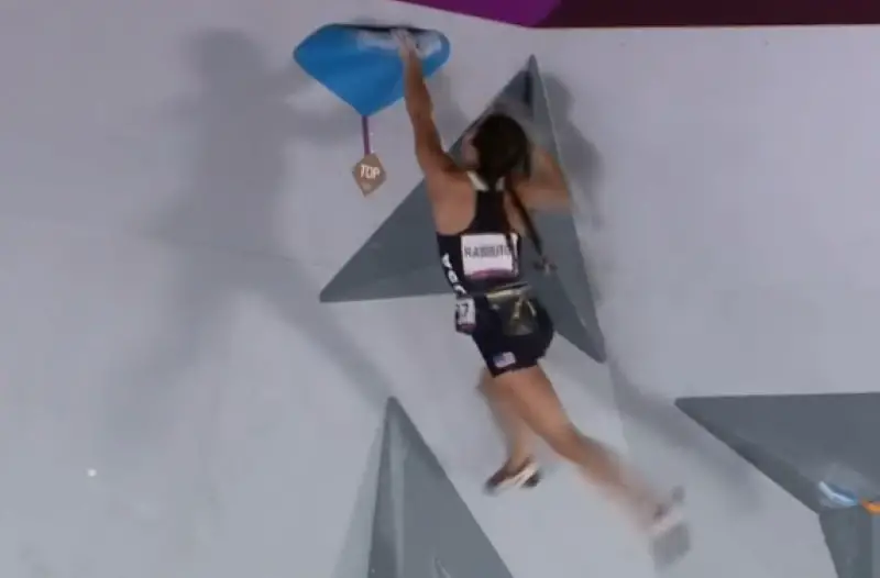 Womens Olympic Climbing Final Results - Brooke Raboutou Bouldering
