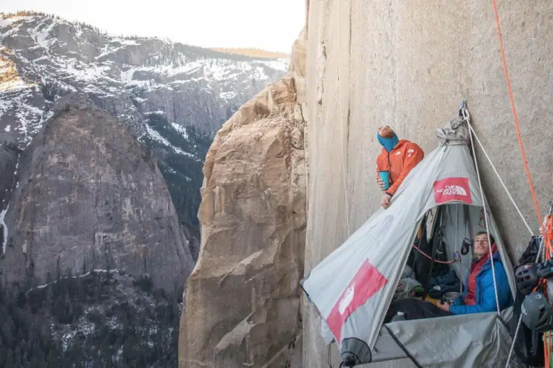 Sebastien Berthe and Siebe Vanhee Are Attempting The Dawn Wall - Image by Alex Eggermont @a.eggermont instagram