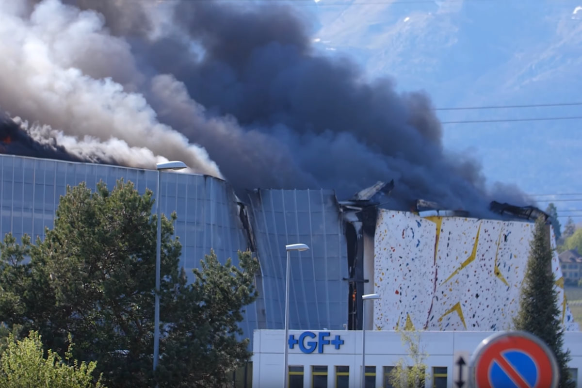 Climbing Gym Burns Down