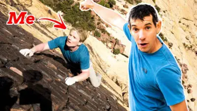 Alex Honnold Takes Magnus Midtbo Free Soloing