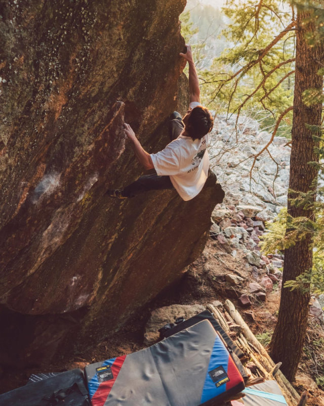 Shawn Raboutou Climbs V17 Megatron - Photo from Shawn Raboutou